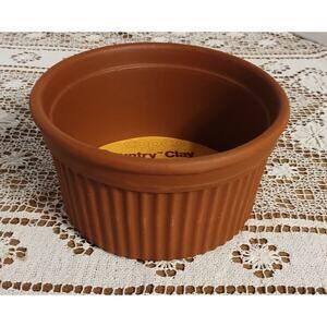 New, Never Used Copco Country Clay Souffle AV7 404 1 1/2 Qt